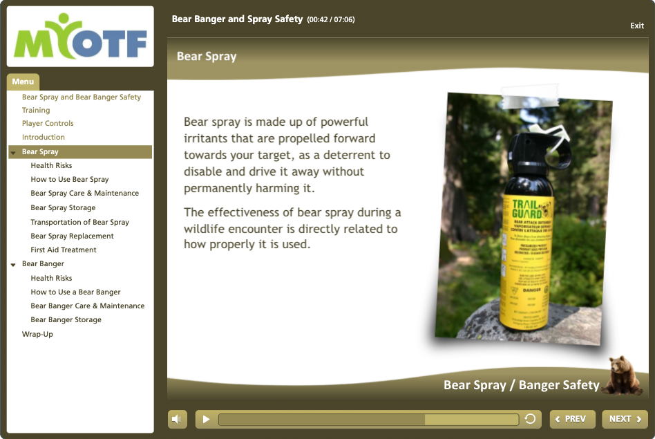 Bear Spray & Banger Safety