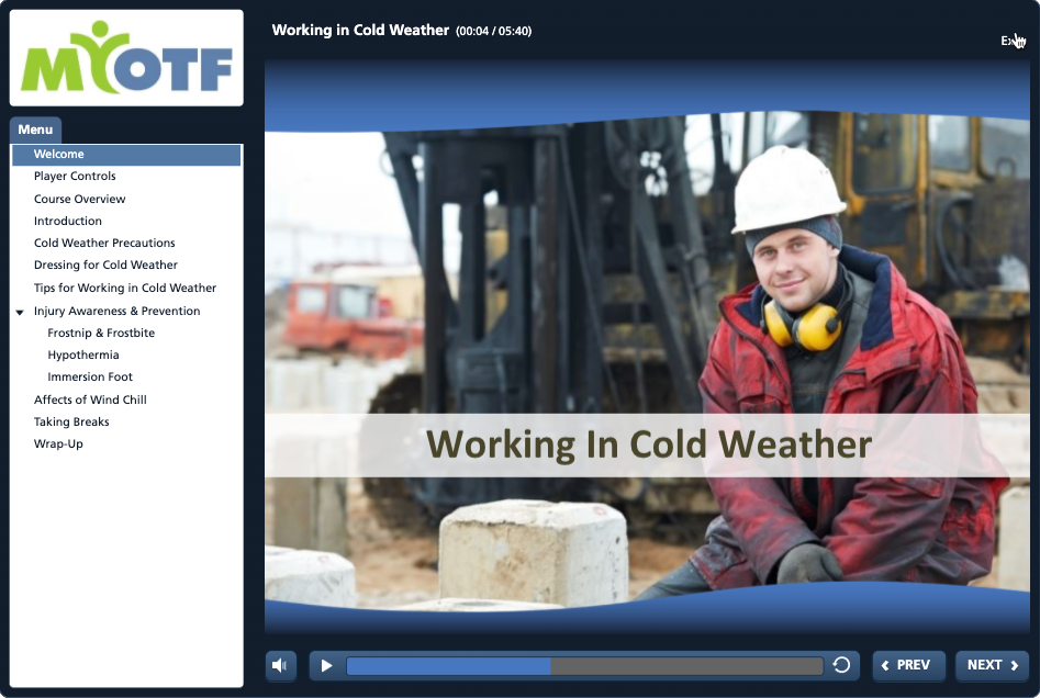 Working in Cold Conditions