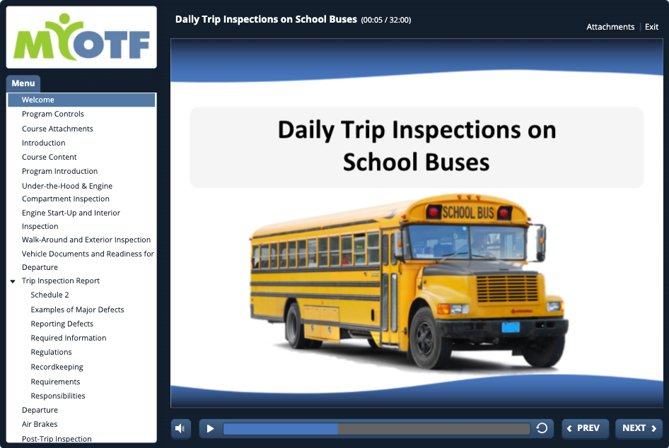 Daily Trip Inspections for School Buses