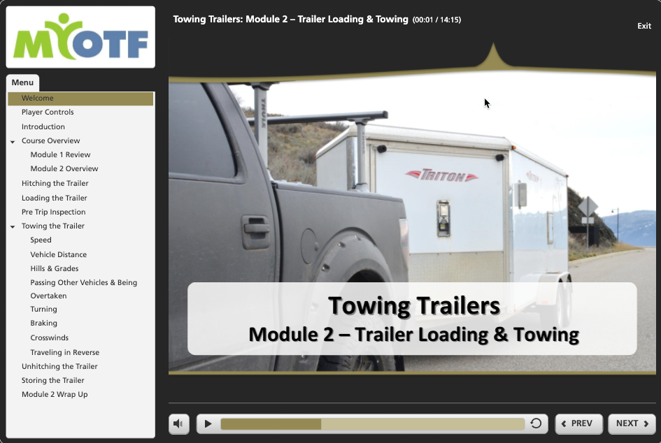 Towing Trailers: Module 2 – Trailer Loading & Towing