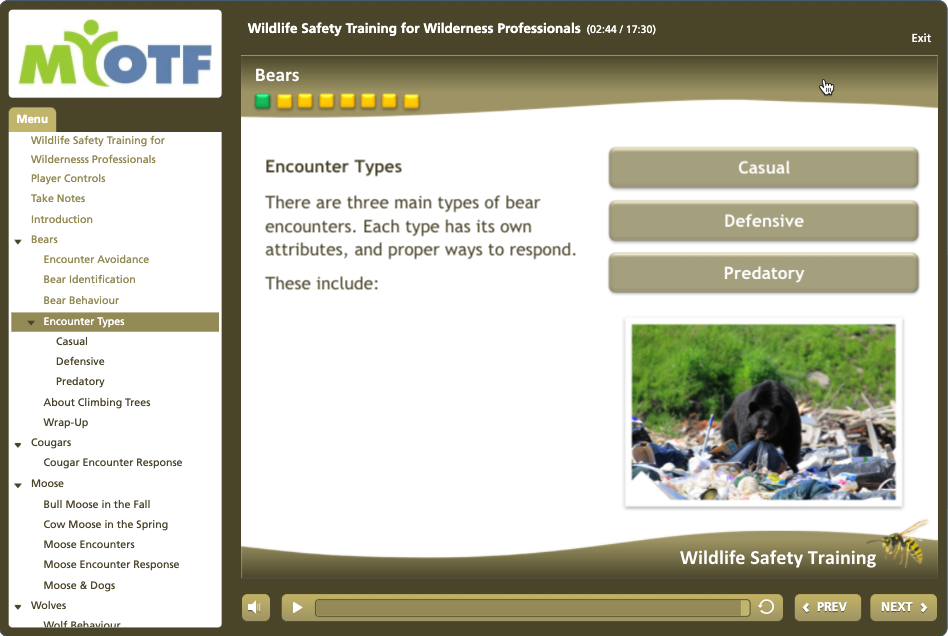 Wildlife Safety for Wilderness Professionals